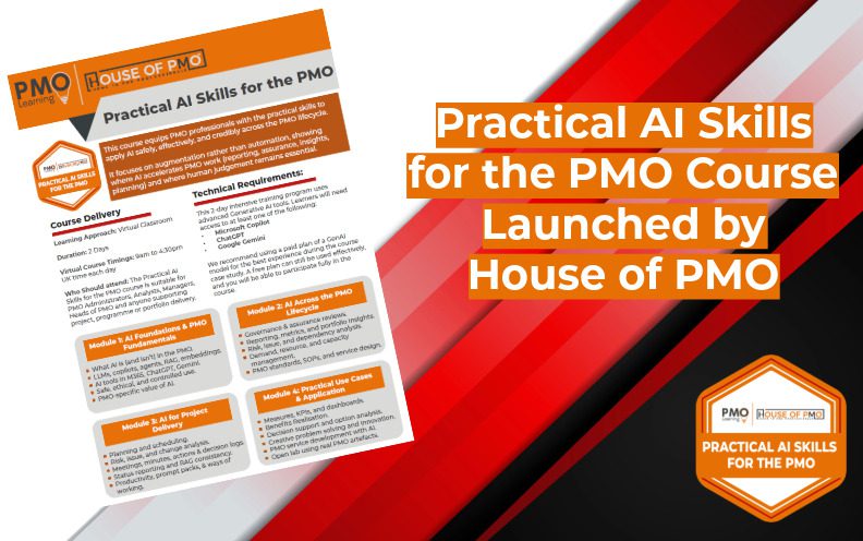 House of PMO Launches New Course: Practical AI Skills for the PMO